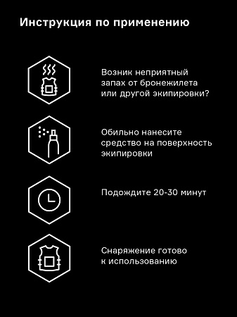 Устранитель запаха Helmetex Army для различной амуниции