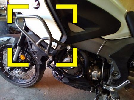 Дуги защитные HONDA VFR1200X CROSSTOURER (2012-2015) только механика, дуги для верха