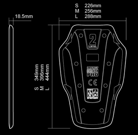 Защита спины встраиваемая POWERTECTOR IMPACT CORE PRO B